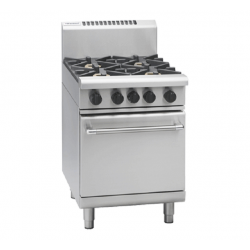 Waldorf RN8410G 4 Burner Range - 4 Open Burners, Oven Under 